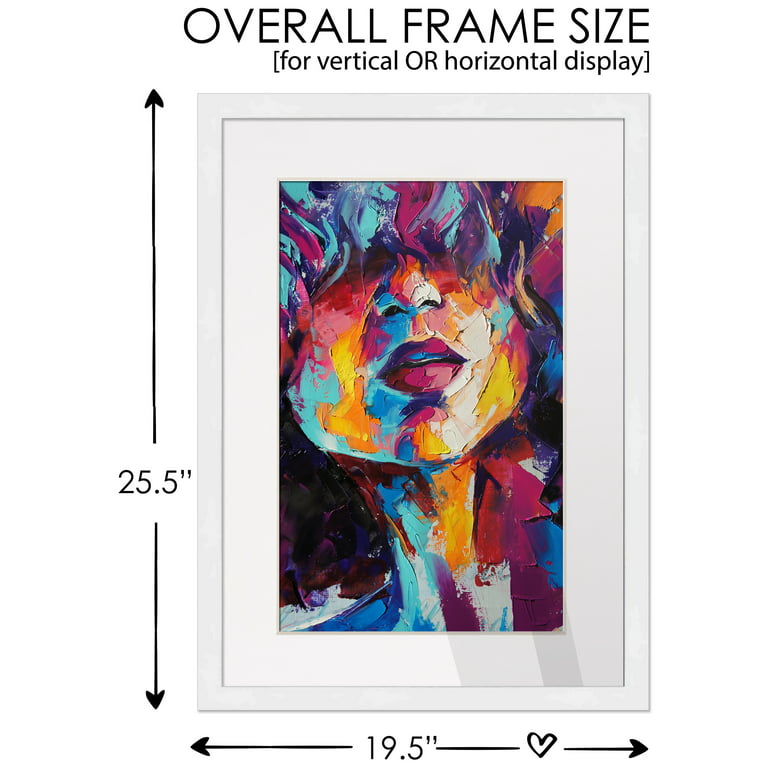 Gallery White Modern Picture Frame with White Mat 16x20 + Reviews | CB2