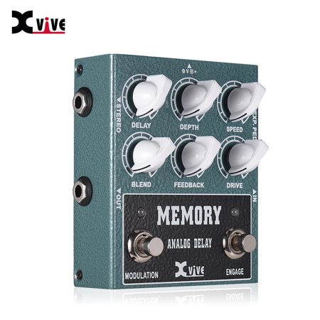 XVIVE W3 MEMORY Analog Delay Guitar Effect Pedal 600ms Delay Time True Bypass Rich Modulation Wide