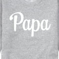 thumbnail image 3 of Instant Message - Papa - Men's Crew Neck Fleece Pullover, 3 of 6