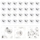 thumbnail image 3 of 100 piezas de respaldo para tachuelas de respaldo de pendientes de pendientes respaldos de seguridad para pernos, 3 of 7
