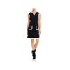 Karl Lagerfeld Paris Womens Embellished Mini Shift Dress Navy 14