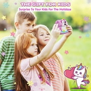 CAMCLID Kids Camera Instant Print, 2.4’‘ Instant Digital Camera with 32G Card & Print Paper, Birthday Gifts for Boys Girls Age 3-12(Purple)