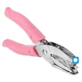 thumbnail image 1 of Uxcell 1/4" Perforadora de un solo agujero, perforadora manual con agarre suave, perforadora de papel metálica en color rosa, 1 of 6