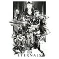 thumbnail image 2 of Boy's Marvel Eternals Greyscale Poster  Graphic Tee White Medium, 2 of 4