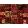 thumbnail image 1 of Ahgly Company Indoor Rectangle Oriental Orange Modern Area Rugs, 2' x 5', 1 of 4