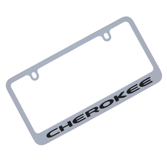 jeep cherokee chrome metal licensed frame