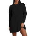 thumbnail image 1 of Faithtur Pull Tricoté Automne Hiver pour Femmes Couleur Unie Manches Longues Col Rond Long Tricoté, 1 of 9