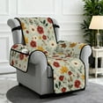 thumbnail image 2 of TSOVTHRID Floral Maple Leaf Print Recliner Slipcovers Non Slip Lazyboy Recliner Chair Cover Comfy Reclining Chair Covers with Storage Pocket Furniture Protector Cover for Living Room, 2 of 7