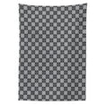 thumbnail image 3 of Ambesonne Geometric Tablecloth Rectangular Table Cover, Overlapping Diamonds, 60"x90", Black and Pale Grey, 3 of 4