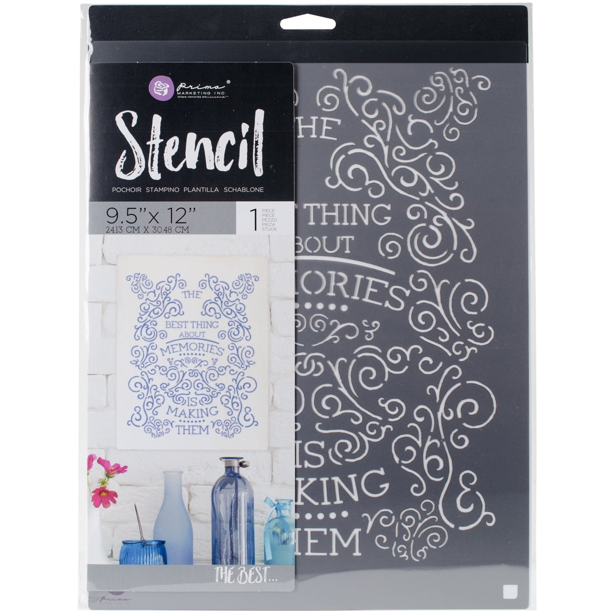 Prima Marketing 9.5x12 Stencil The Best. Walmart Canada