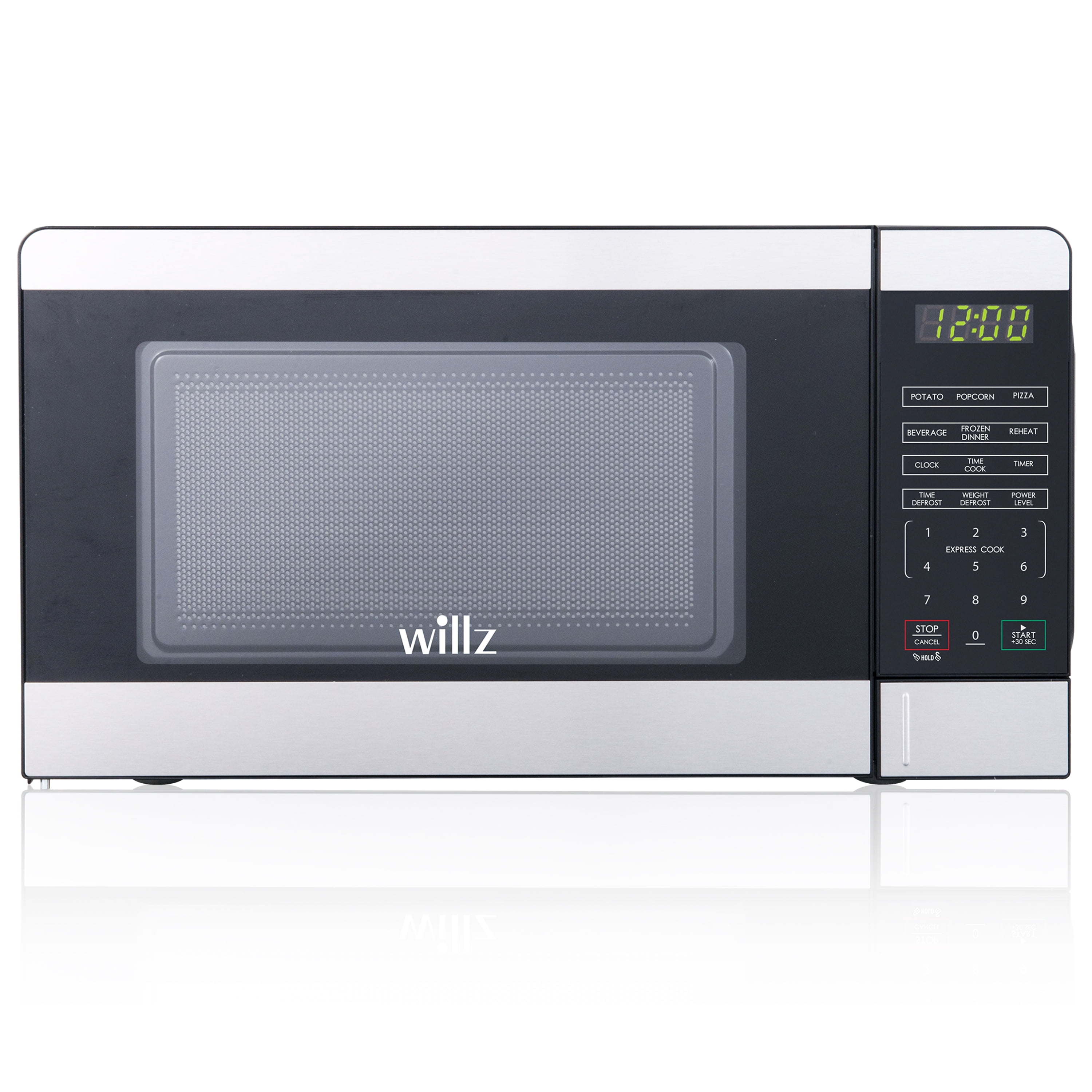 Willz WLCMV207S207 0.7 Cu.Ft Countertop Microwave Oven with 6 Cooking