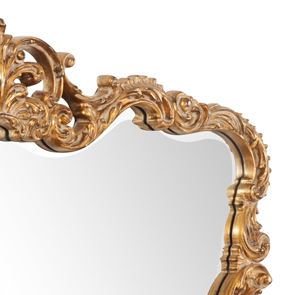 Tyler Dillon Gold Ornate Framed Decorative Wall and Accent Mirror - 38"W x 27"H