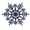 Light Blue, variant on 20-Count White Glitter Snowflake Christmas Ornaments, 3.9", by Holiday Time