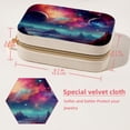 thumbnail image 5 of Galactic Space Velvet Portable Jewelry Stand with Removable Compartment - Organizer Box, Necklace Holder, Jewelry Display - Gift, 5 of 7