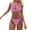Hot Pink, variant on Bikini Sets for Women Bikini for Teens Two-piece Tie Side Adjustable String Bikini Sets for Women Ties Halter Bathing Suit