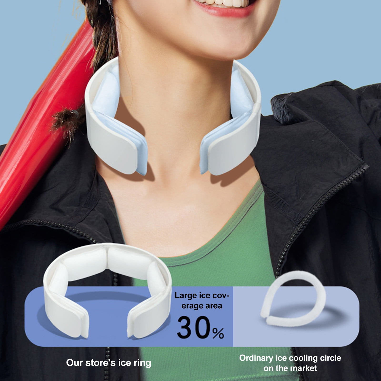 Zedker Neck Coolers for Hot Weather, Cooling Neck Wraps, Summer Neck Cooling Tube, Personal Air