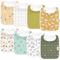 thumbnail image 1 of Food Bib KeaBabies, paquete de 8 unidades, algodón orgánico, 20 x 21 cm, 1 of 9