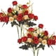 thumbnail image 1 of Bienvenido Rosas artificiales, 12 rosas pequeñas, flores de seda de plástico, adecuadas para decoración de plantas de hotel familiar, boda, mesa de oficina de Navidad, 1 of 7