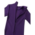 thumbnail image 7 of Alvivi Girls One Piece Ballet Dance Leotard Long Sleeves Zippered Gymnastics Jumpsuit Purple 15-16, 7 of 7