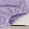 thumbnail image 4 of Sngxgn Girl Baby Girls Ruffle Sleeve Bodysuit Toddler Girl Shirts Jumpsuit(Purple,80), 4 of 5