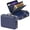 Blue, variant on Fireproof Document Box with Lock&Shoulder Strap, Hard-Shell Case File Organizer with Accordion File Folder, Multi-Layer Portable Home Office (Black)