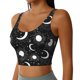 thumbnail image 2 of Balery Crescent and Stars Sujetadores deportivos con espalda cruzada para mujer, acolchados, sin costuras, de alto impacto, ideales para yoga, gimnasio, entrenamiento y fitness.-Medium, 2 of 8