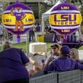 thumbnail image 5 of LSU Party Balloons (3 Pcs.)! 3 (18”) Round, Foil Balloons featuring Mike the Tiger In LSU Purple and Gold. Great for football tailgates, Birthdays & all LSU Fan Parties. by Havercamp, 5 of 5