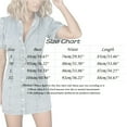 thumbnail image 2 of Women's Classic Blue V-Collar Denim Dress - Short Sleeve Retro Style, Comfortable Fabric for Spring/Summer/Autumn, True to Size Fit, 2 of 8