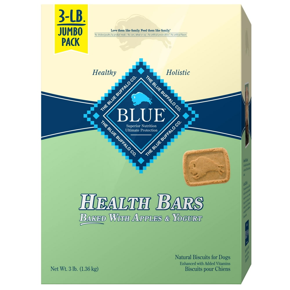 Blue Buffalo Health Bars Crunchy Dog Treats, Apple & Yogurt Recipe, 48