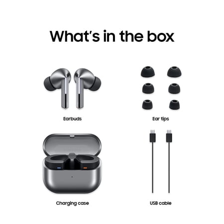 SAMSUNG GALAXY BUDS3 PRO, SILVER