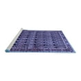 thumbnail image 2 of Ahgly Company Machine Washable Indoor Square Persian Blue Traditional Area Rugs, 6' Square, 2 of 4