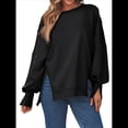 thumbnail image 3 of Sudaderas de Gran Tamaño para Mujer, Sudaderas con Capucha, Camisetas de Cuello Redondo, Conjuntos de Otoño, Ropa de Invierno Y2K para Adolescentes Negro L, 3 of 7