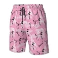thumbnail image 4 of Sikiie Cartoon Poodle Dog Print Men's Beach Shorts, High Elastic Quick-drying Shorts - with Drawstring and Slip Pockets, Suitable for Beach, Sports, Vacation-Medium, 4 of 6