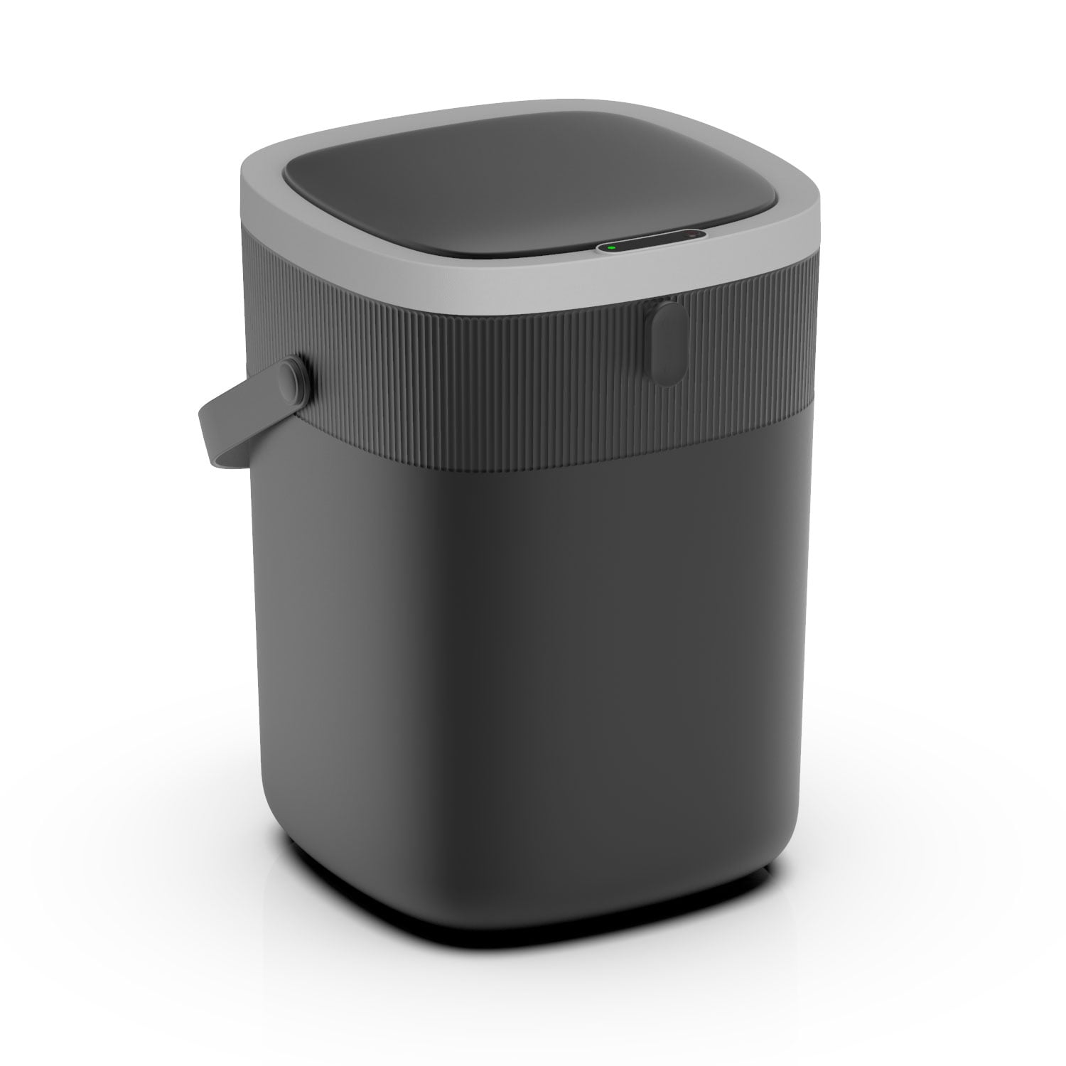 Nine Stars Automatic Bathroom Trash Can, 3 Gallon Plastic, Motion Sensor Vibration Sensor Hands-Free Soft-Close Lid Garbage Bin, Black