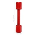 thumbnail image 2 of WRITWAA 4 Pcs Haltères Rouges en Bois pour Entraînement à Domicile Design Ergonomique Durable et Sûr, 2 of 8
