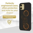 thumbnail image 2 of Case Yard Wooden Case for iPhone-12-Mini Soft TPU Silicone cover Slim Fit Shockproof Wood Protective Phone Cover for Girls Boys Men and Women Supports Wireless Charging Vintage Motorcycle Design, 2 of 7
