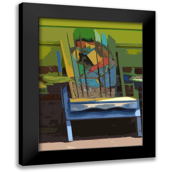 Mack 12x14 Black Modern Framed Museum Art Print Titled - Key West Idirondack I