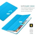 thumbnail image 2 of DuraSafe Case for iPad PRO 9.7 inch 2016 [ A1673 A1674 A1675 ] Tri Fold Smart Cover with Translucent Back, Auto Sleep/Wake - Blue, 2 of 11