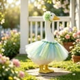 thumbnail image 5 of Lzobxe 23" Porch Goose Clothes, Goose Clothes Puffy Skirt Set for Birthday Decor, Easter Thanksgiving Ornaments for Outdoor Garden Yard Lawn Porch, 5 of 5