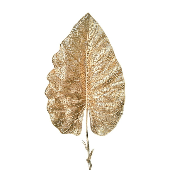 Golden Golden Tropical Plant Leaves Artificial Tropical Leaves for Indoor Decoration