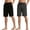 Black+Grey, variant on Men's 2 Pack Pajama Shorts Jersey Knit Lightweight Sleep Lounge with Pockets