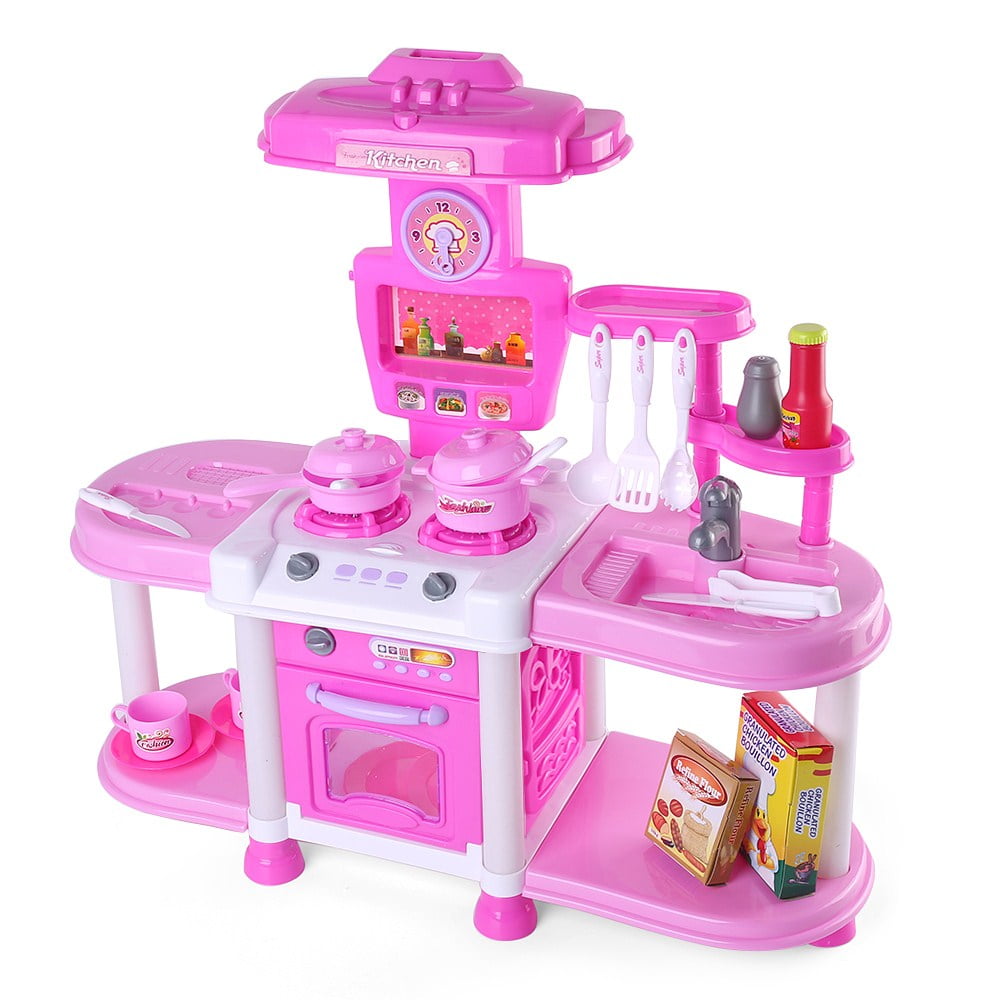 Kids Deluxe Toy Kitchen Playset with Cooking Appliances ...