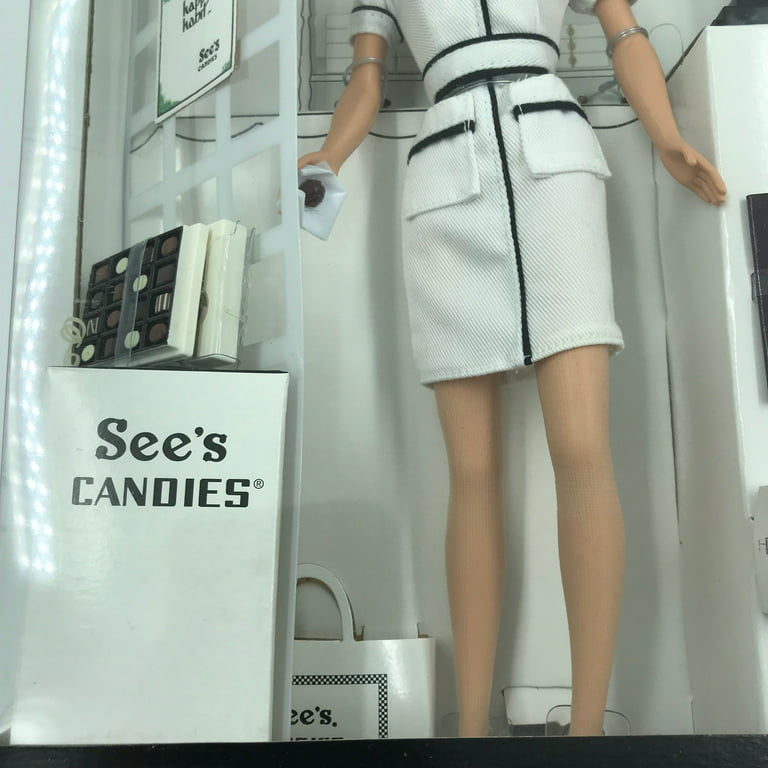 Barbie See's Candies Doll 1999 Blonde, A Happy Habit, First Job, Mattel  27289 