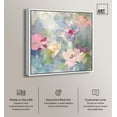 thumbnail image 2 of Fractal Flowers Canvas Floral Abstract Art by Art Remedy, White Frame, 30" x 30", 2 of 7