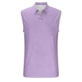 thumbnail image 4 of Men's Sleeveless T-Shirts Casual Collared Workout Tank Tops Summer V Neck Lightweight Breathable Loungewear, 4 of 6