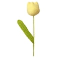 thumbnail image 3 of Tnarru Crochet Flower Finished Handmade Flower Flower Decoration Artificial Flower for Table Centerpieces Valentine Desk Decorations Yellow, 3 of 8