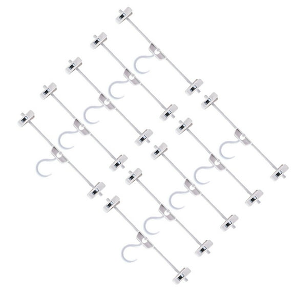 HINTRMENT 10Pcs Adjustable Pants Racks Plastic Hangers for Wardrobe Use