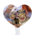 thumbnail image 2 of T-Rex Tyrannosaurus Jurassic Selfie Heart Love Cupcake Picks Toppers Decoration Set of 6, 2 of 7