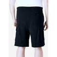 thumbnail image 2 of KingSize Men's Big & Tall Lightweight Jersey Cargo Shorts, 3-Pack, 2 of 5