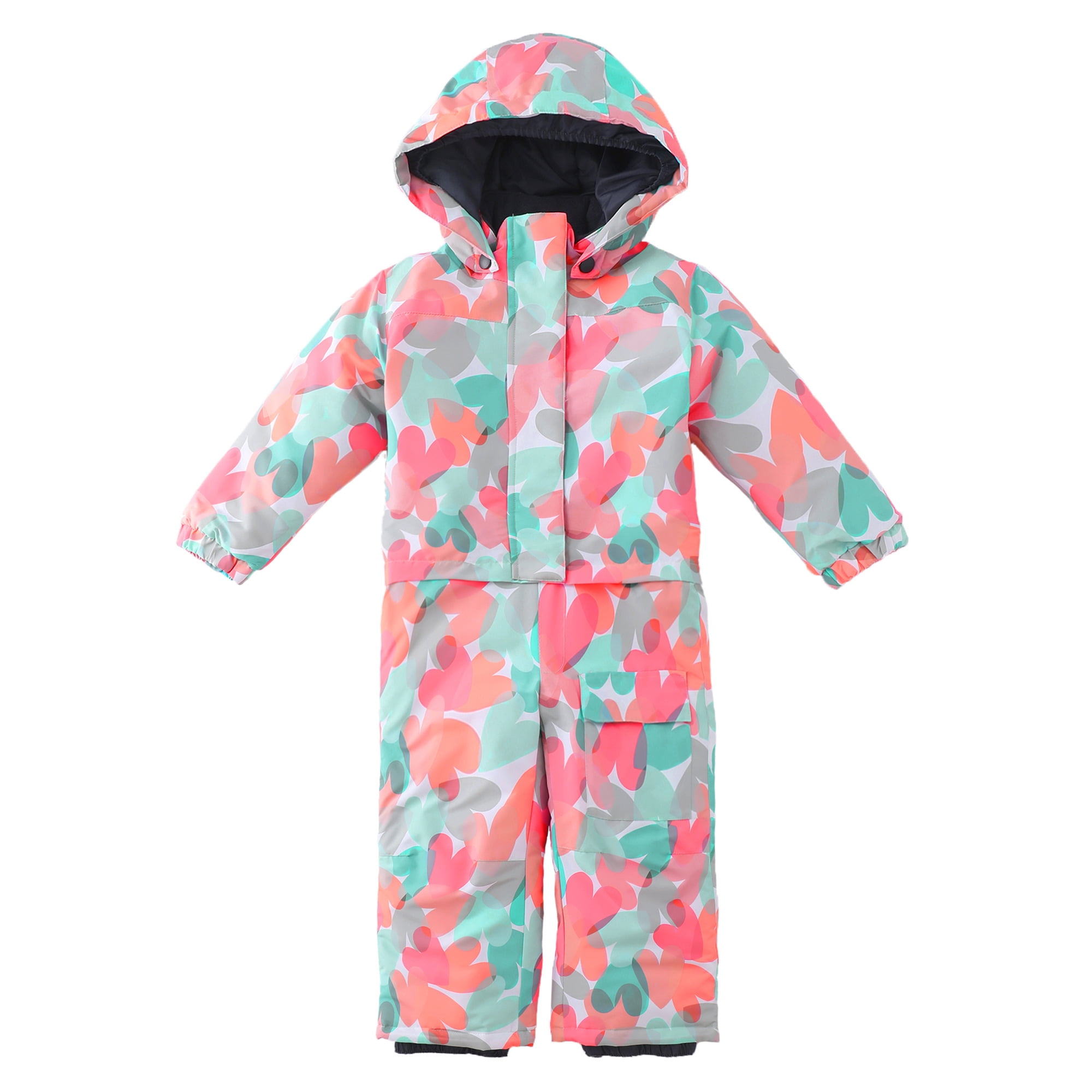 Hiheart Boys Girls One Piece Snowsuit Waterproof Ski Snowboard Coverall